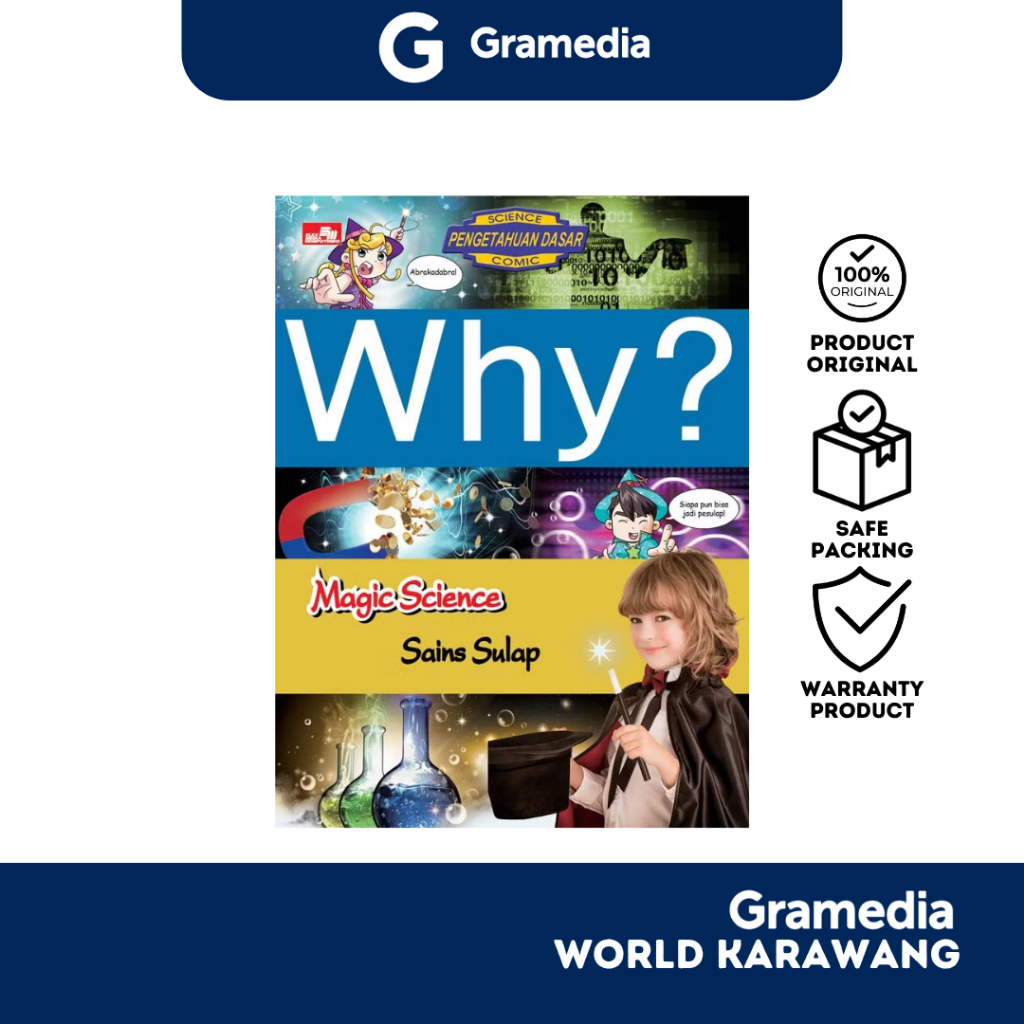 Gramedia Karawang - Educational Comic - Why? Magic Science - Elex Media Komputindo