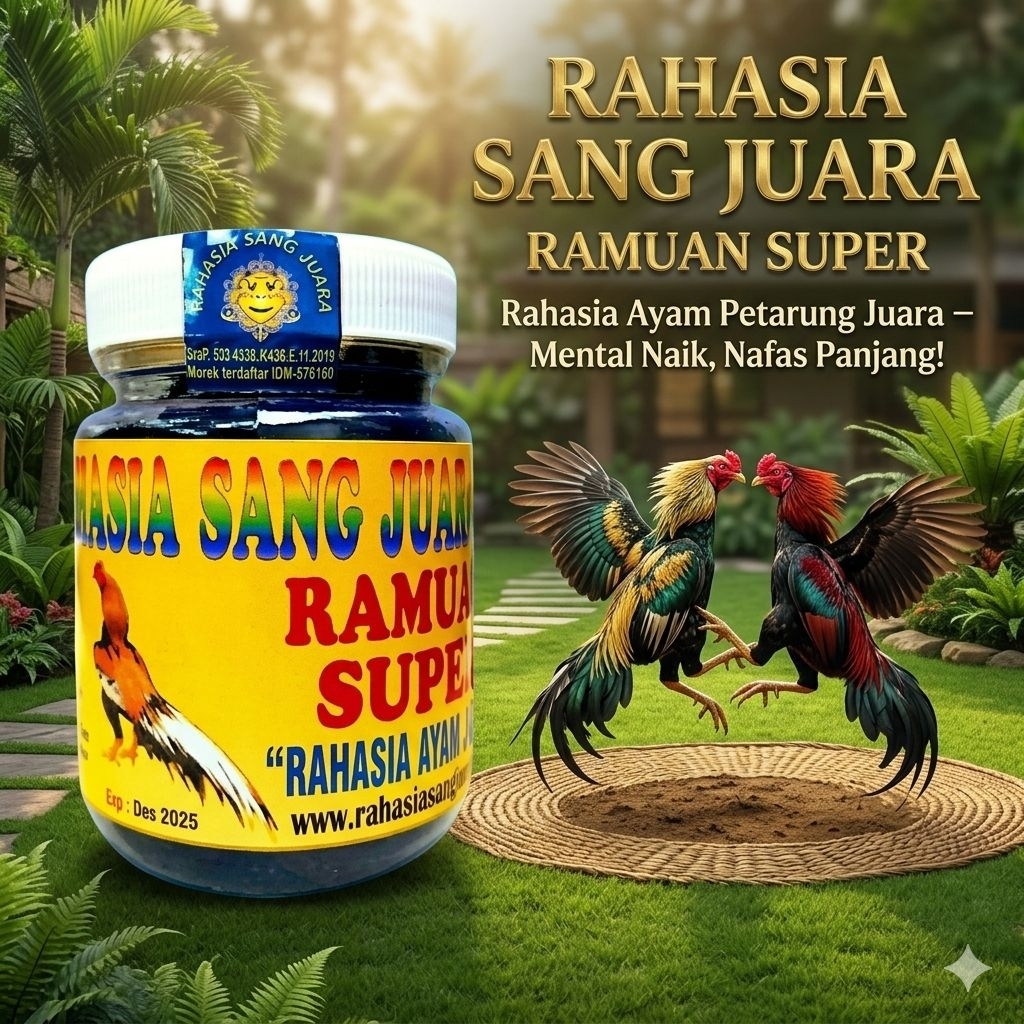 RAMUAN SUPER AYAM – Jamu Doping Ayam Bangkok Aduan Petarung | Penambah Mental, Stamina & Tubuh Keras