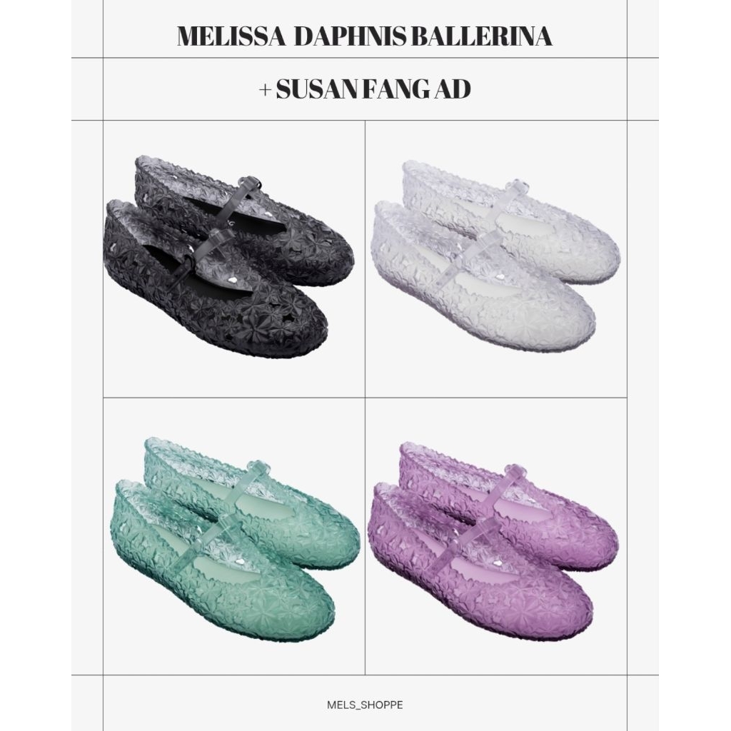 Sepatu Flat Wanita Melissa Daphnis Ballerina + Susan Fang Ad
