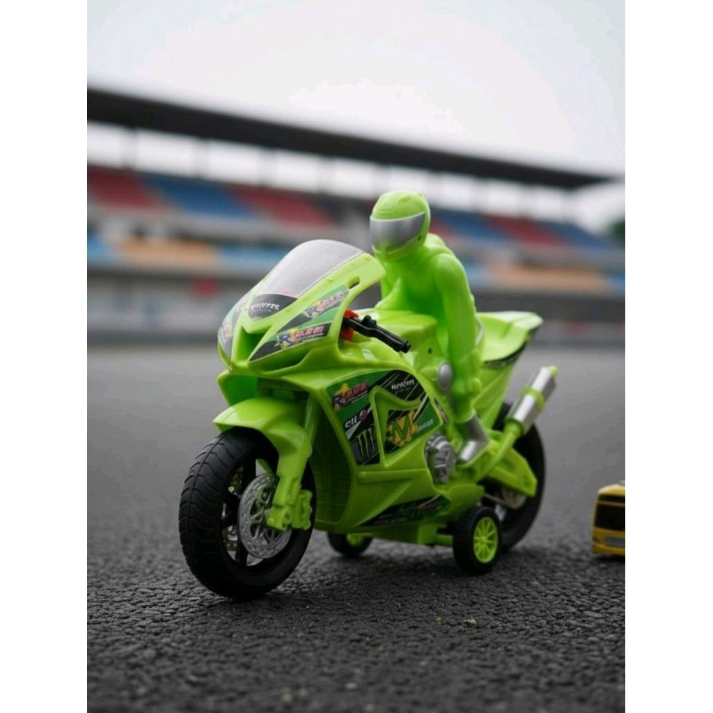 Mainan Anak Motor Balap Jumbo OCT 6532 Racing Speed Motorcycle MotoGP - Hijau