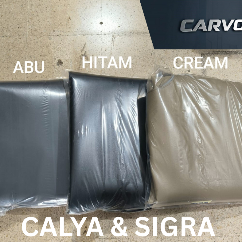 Karpet Dasar Lantai Mobil Calya & Sigra - Full Set Bahan Kulit