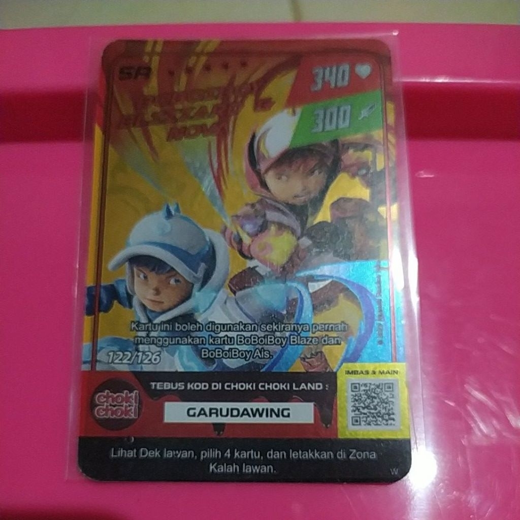 choki-choki x Monsta galaxy card Boboiboy - SR BOBOIBOY BLIZZARD & NOVA