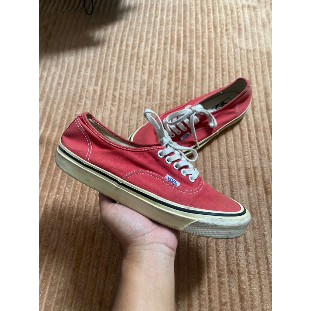 Vans authentic 44 dx - Red (kondisi tempur)