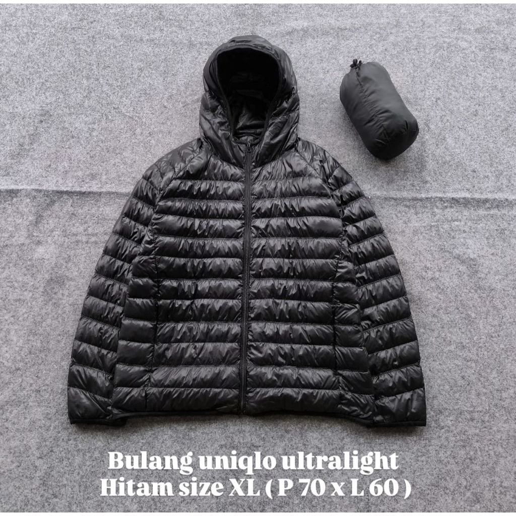 Bulang uniqlo ultralight hitam