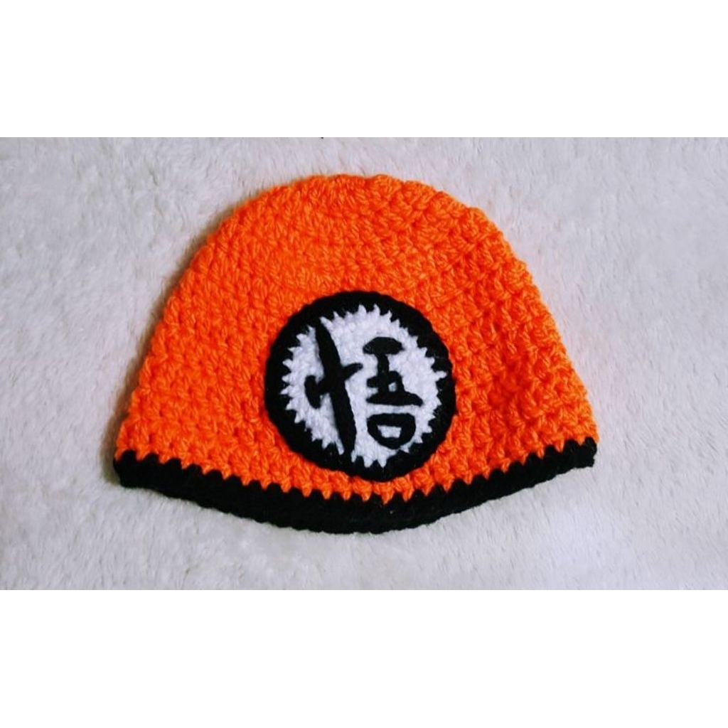 HANDMADE DRAGON BALL GOKU BEANIE HAT/GOKU HAT/TOPI KUPLUK CUTE/VIRAL/FASHION KOREA/ESTETIK/KAWAI STY