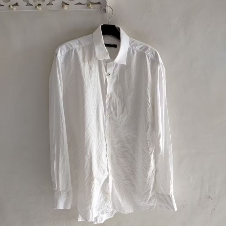 kemeja pria putih Ntyler branded SIZE L