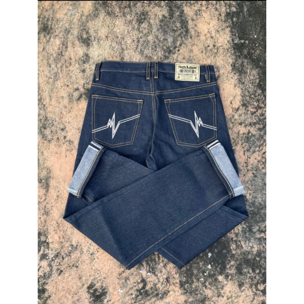 CELANA DENIM SELVEDGE BLUEBLACK 16.OZ KAKU