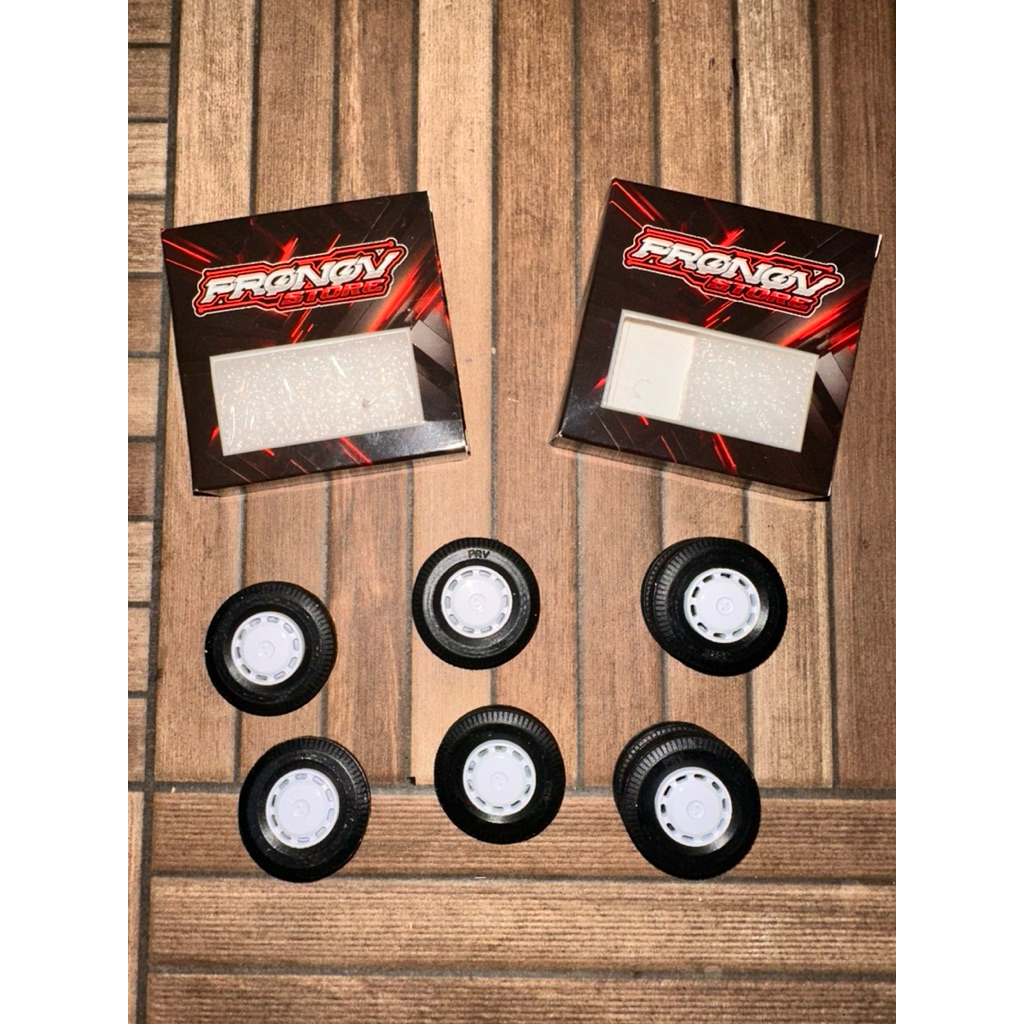 Ban Karet PRONOV Wheeldop (TIDAK BELOK) 6 pcs untuk Miniatur Bus RKC Tronton Terbaru