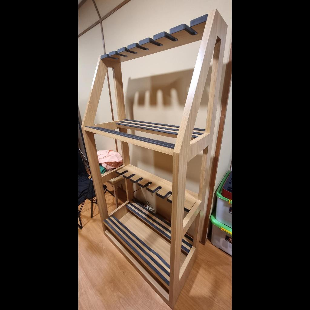 Rack Guitar Custom Isi 7 Guitar + 7 Bass / 14 Guitar - Stand Guitar Gitar Hanger Bass Holder Rack Ba