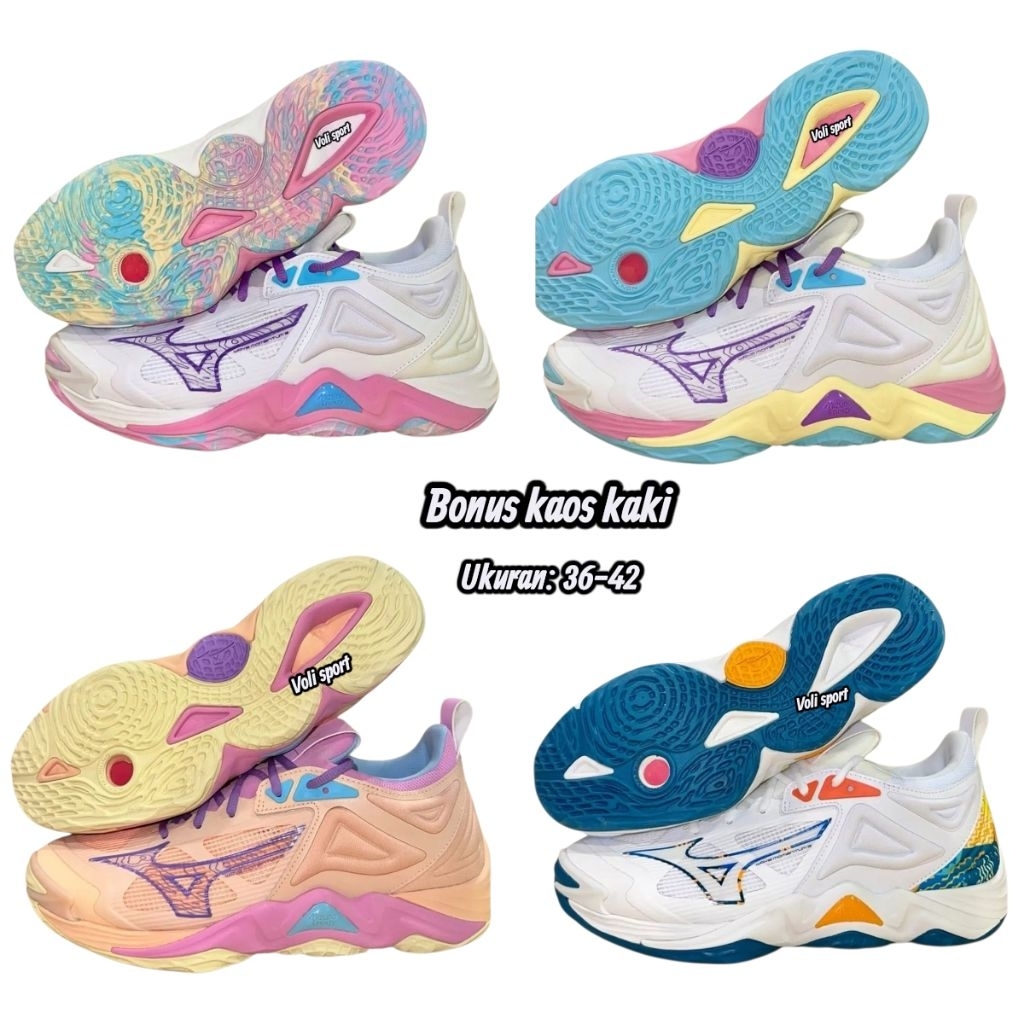 Sepatu Voli Wanita Mizuno Wave Momentum 3 Grade Ori Sepatu Volly Wanita Terbaru