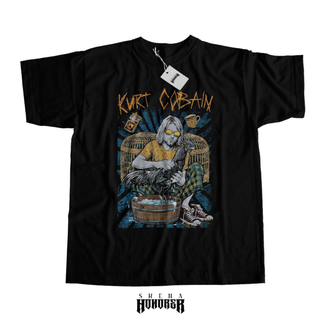 (BISA COD) PARODI NIRVANA - LENGAN PENDEK - TSHIRT BOOTLEG - NIRVANA  - KURT COBAIN
