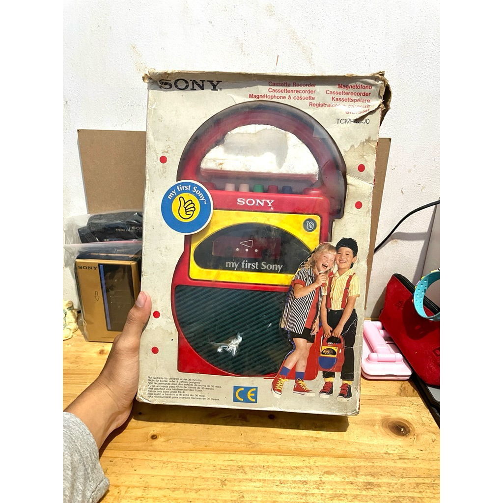 Sony Walkman TCM-4000 "My First Sony" (Rare Vintage Radio Discman Cassette Player Kaset Pita)