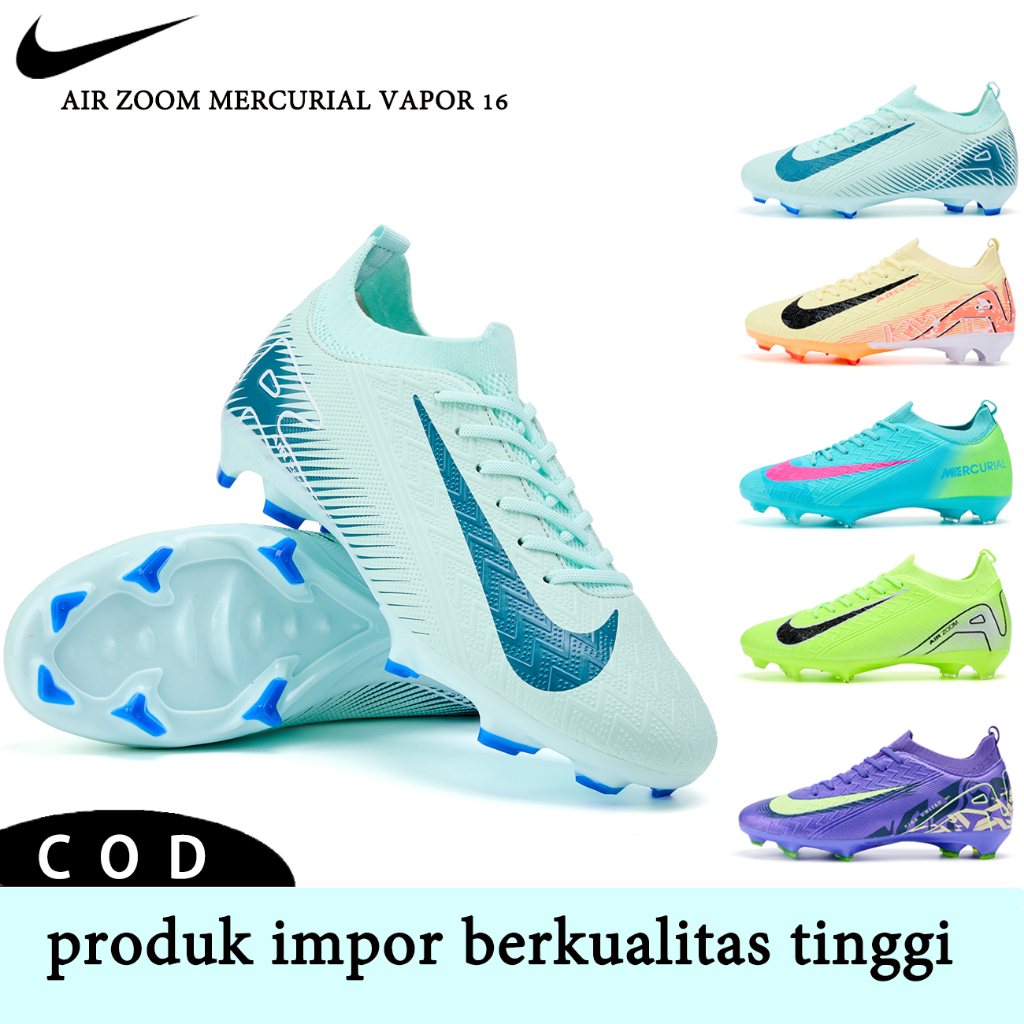 [Dikirim dalam 12 jam]Sepatu Bola AlR Z00M Mercurial Vapor 16 Elite Sol FG Antiselip dan nyaman