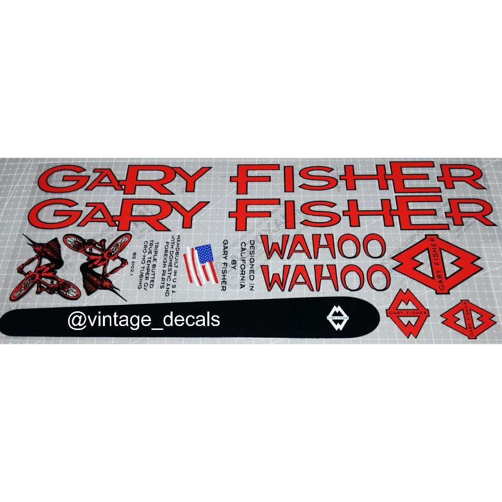 Gary Fisher WAHOO decals replacement