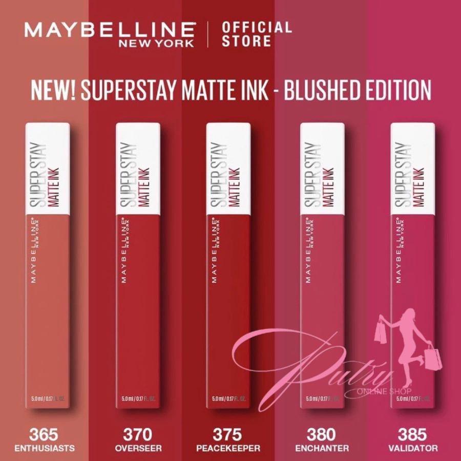 [ FLASH SALE ] Maybelline Superstay Matte Ink City Edition Lipstik Lipcream 30 + Varian Warna Yang I