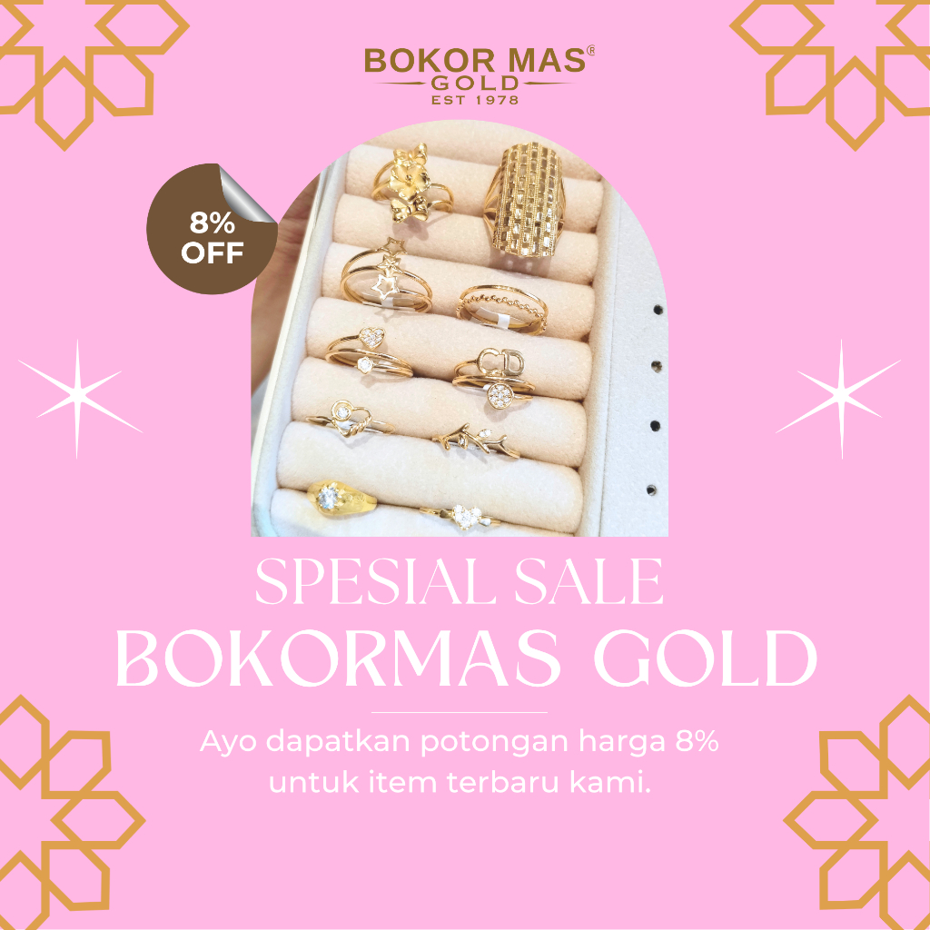 BokorMas Gold Promo Cincin 8K