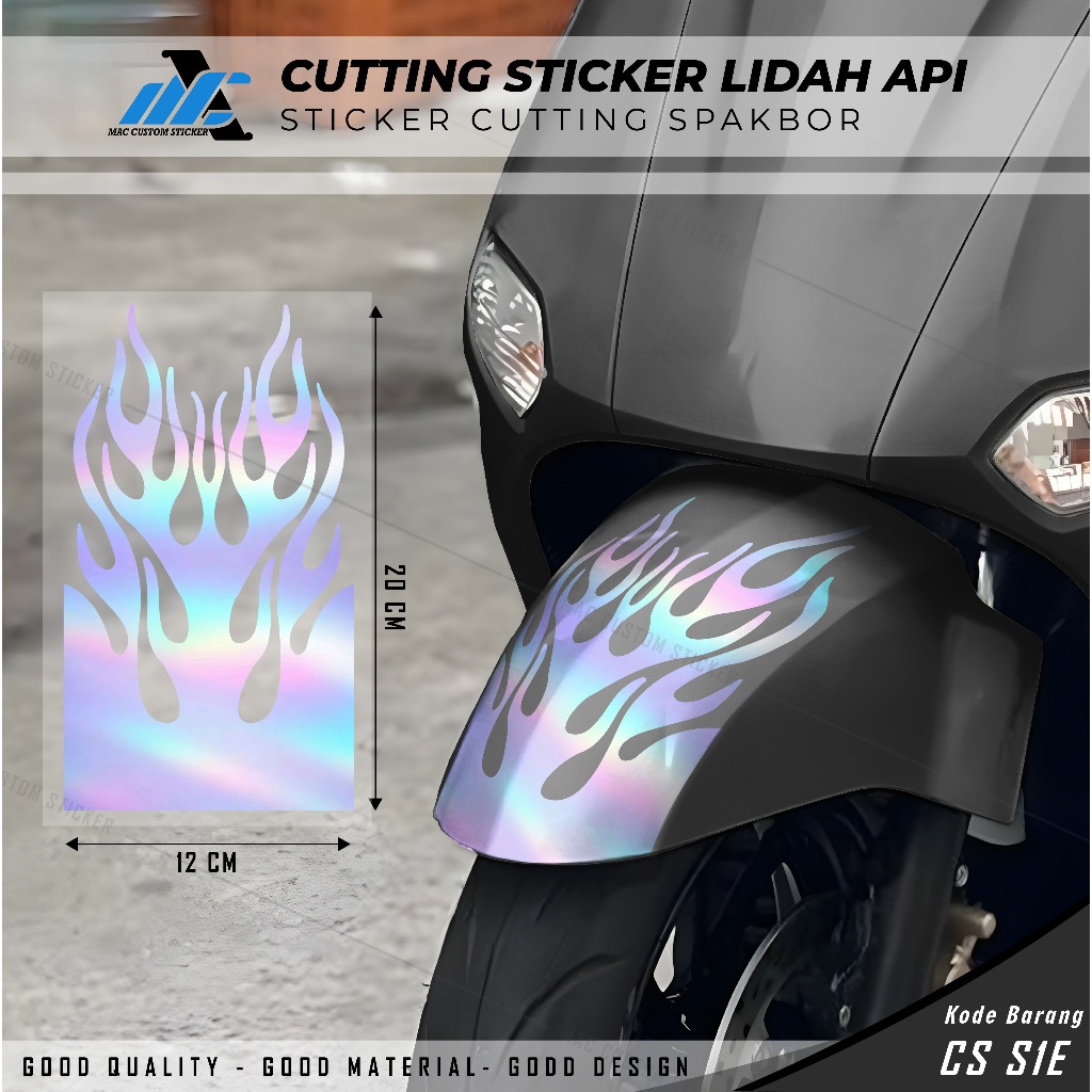 STIKER SPAKBOR LIDAH API - STIKER SPAKBOR TRIBAL API - STIKER CUTTING SPAKBOR LIDAH API - CS S1