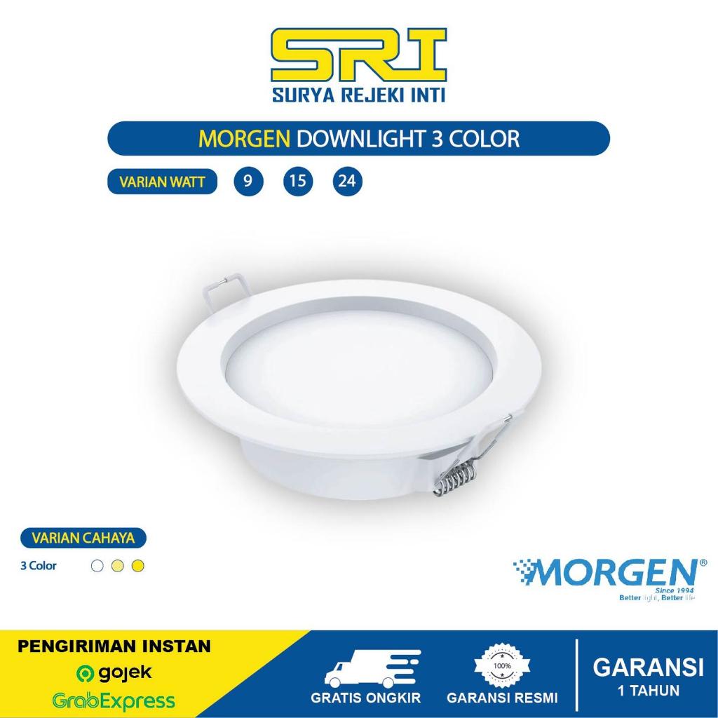 Morgen Downlight 3 Color - Downlight 3 Warna 9w 15w 24w - 24 Watt, 3 Color