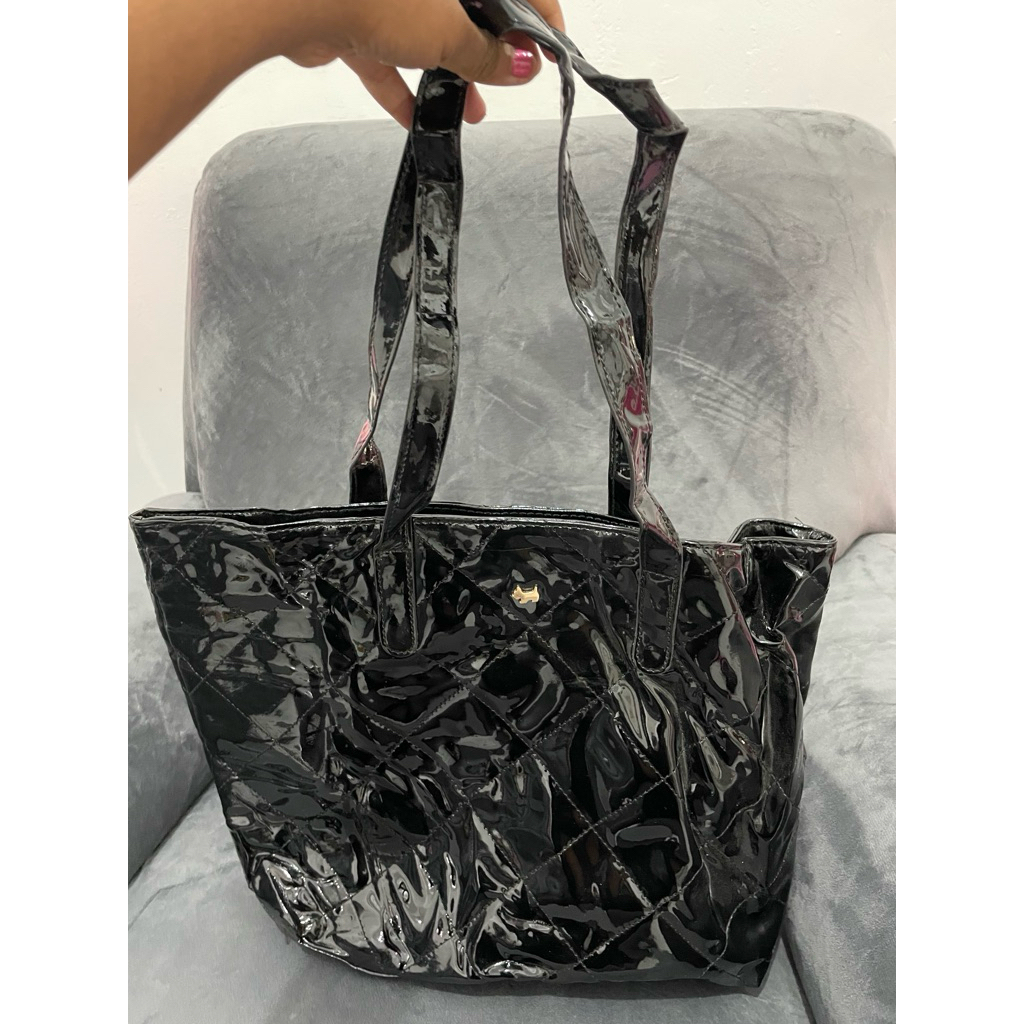 AGATHA TOTE BAG BLACK ORIGINAL PRELOVED