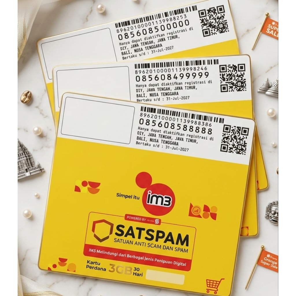 Nomor Cantik Panca 88888 panca 99999 Panca 00000 indosat 5g nomor perdana cantik nomor murah nomor s