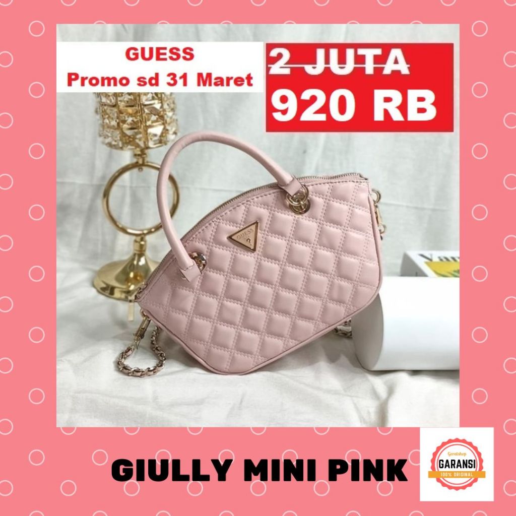 Tas Guess wanita seri GIULLY MINI  satchel bag 100% original store
