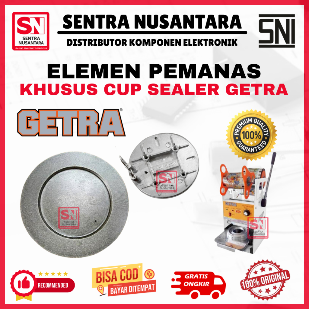 ELEMEN CUP SEALER KHUSUS MEREK GETRA CUP SEALER ORIGINAL | ELEMEN ALAT PRESS MINUMAN ASLI KHUSUS MER