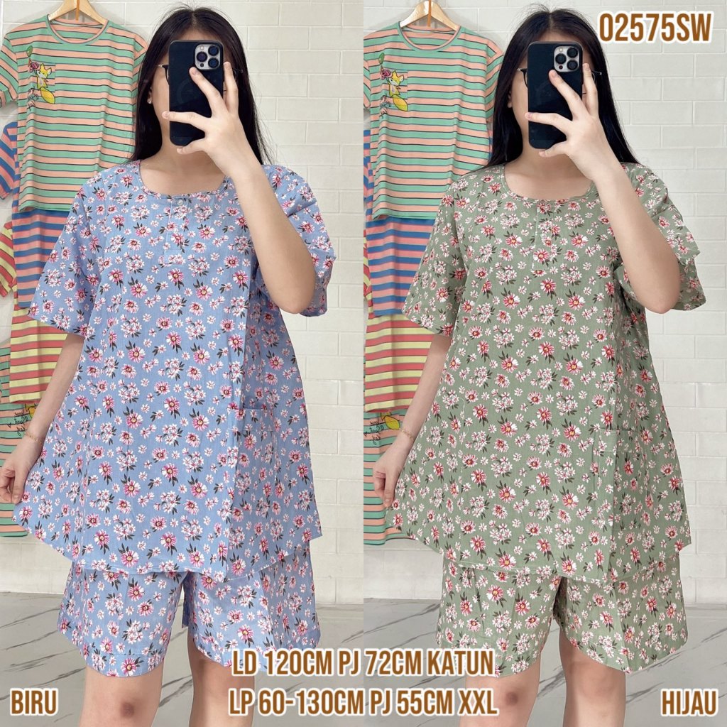 Baju Tidur Merlin HP XXL Jumbo Setelan Katun Motif karakter  - Bahan Katun Premium