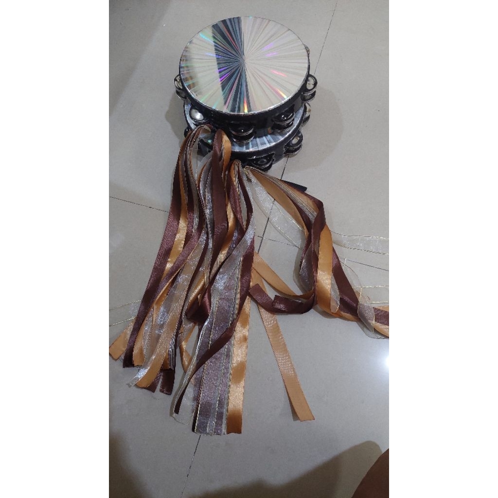 [COKLAT] Tassel Tambourine / Pita Tambourine / Aksesoris Tambourine