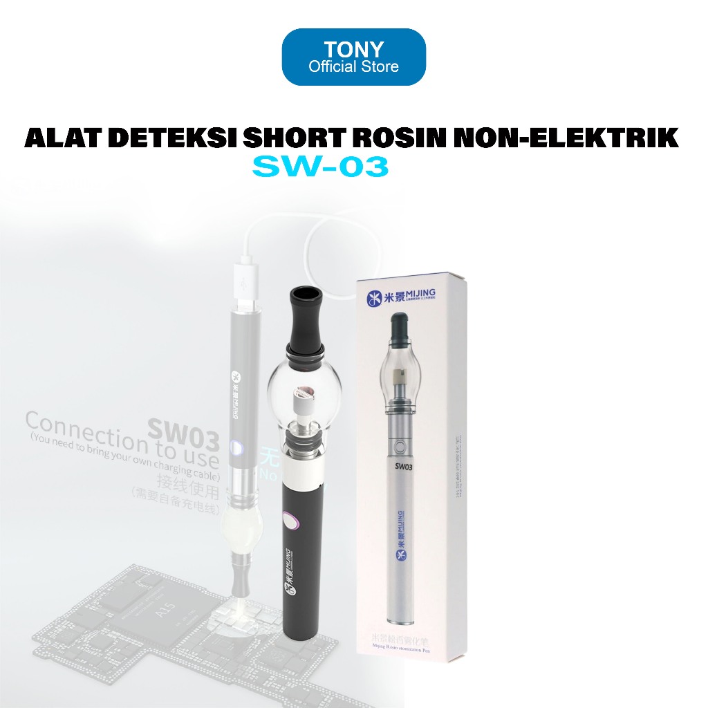 MIJING SW-03 ROSIN DISPENSER SHORT NON ELEKTRIK - ALAT DETEKSI SHORT ROSIN - ROSIN ATOMIZER PEN