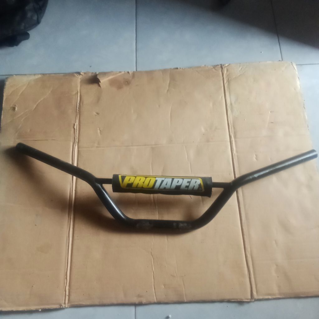 Stang Trail Hitam busa Protaper/Plat/black/model CRF/win trail, bekas copotan