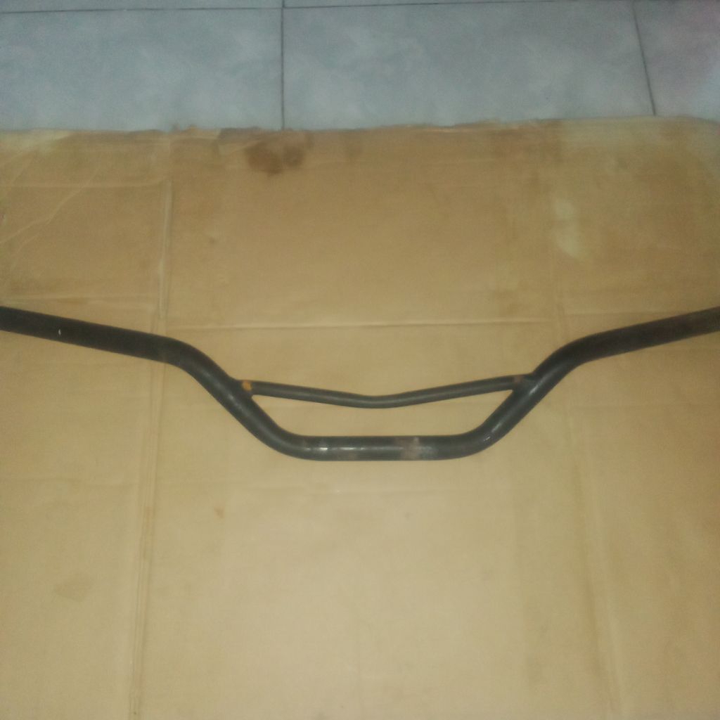 stang stir trail palang V bulat Hitam CRF-KLX-Cb Vixion R15 Cbr/stir Stang motor Honda crf , bekas G