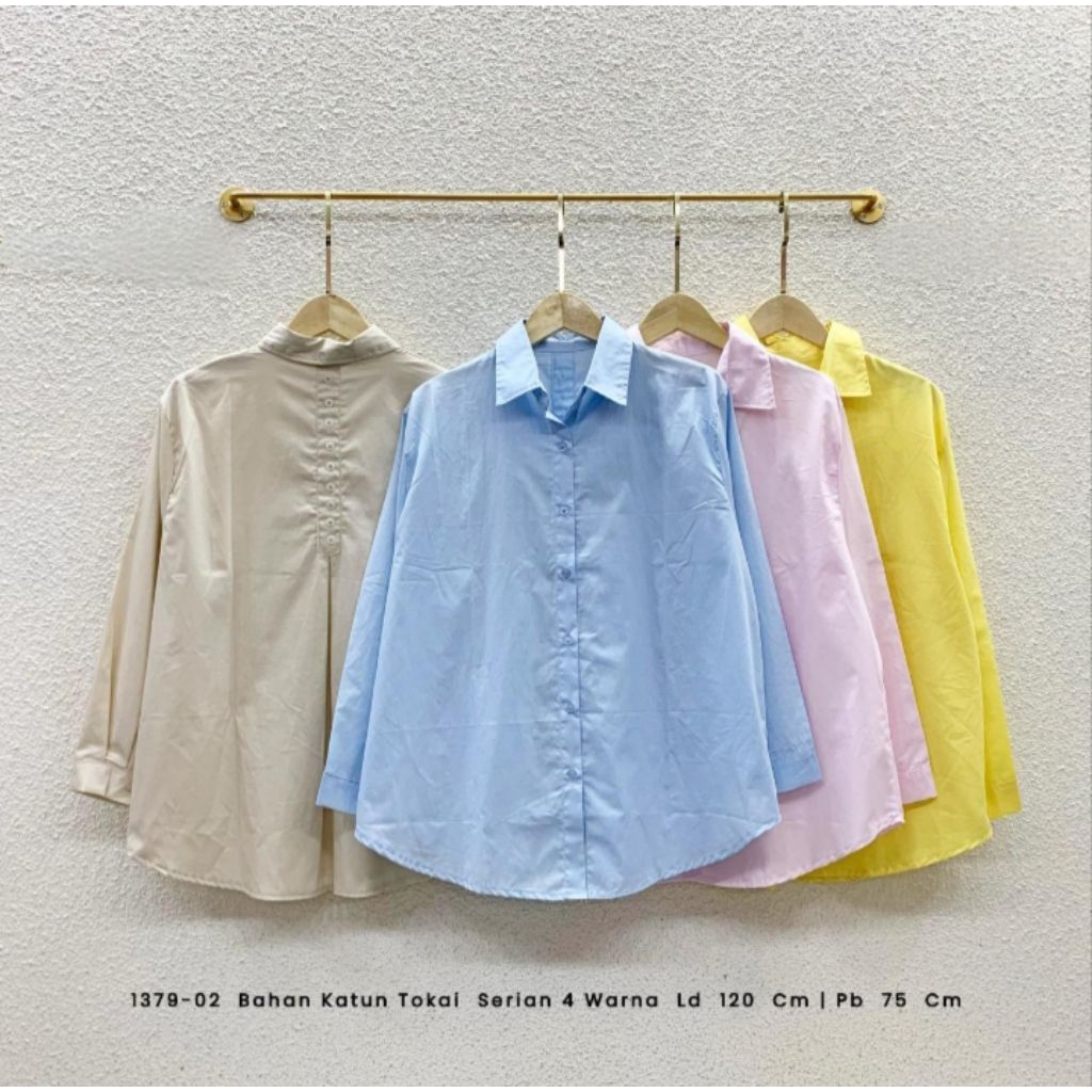 KEMEJA WANITA katun terbaru poplin