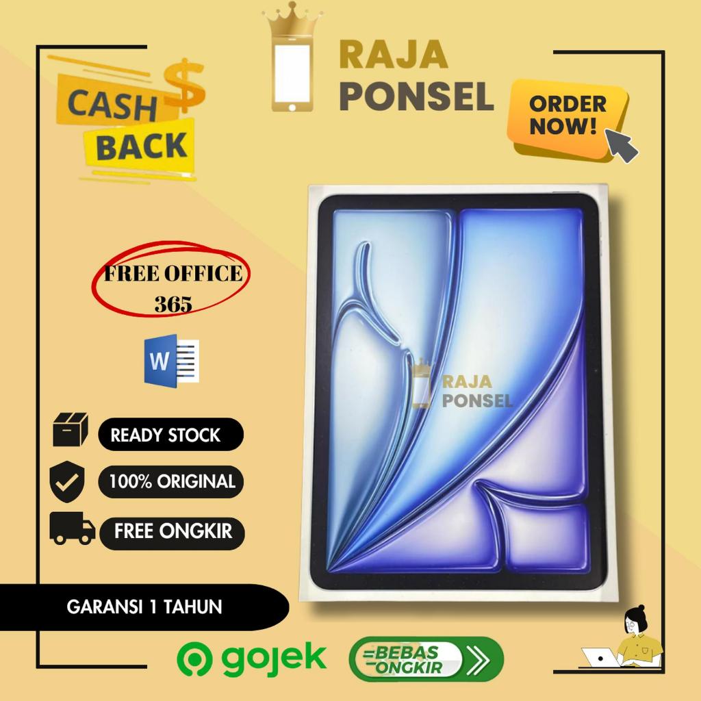 Apple iPad Air M4 iPad Air 8 (Gen 8) 11 inci WiFi Only 128GB 256GB 512GB 1TB | Garansi Internasional