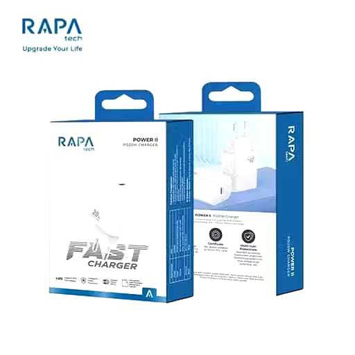 RAPAtech Power II BATOK ADAPTOR Charger for iPhone 11 12 13 14 15  PD 20W MFi CH1060 Charger iPhone