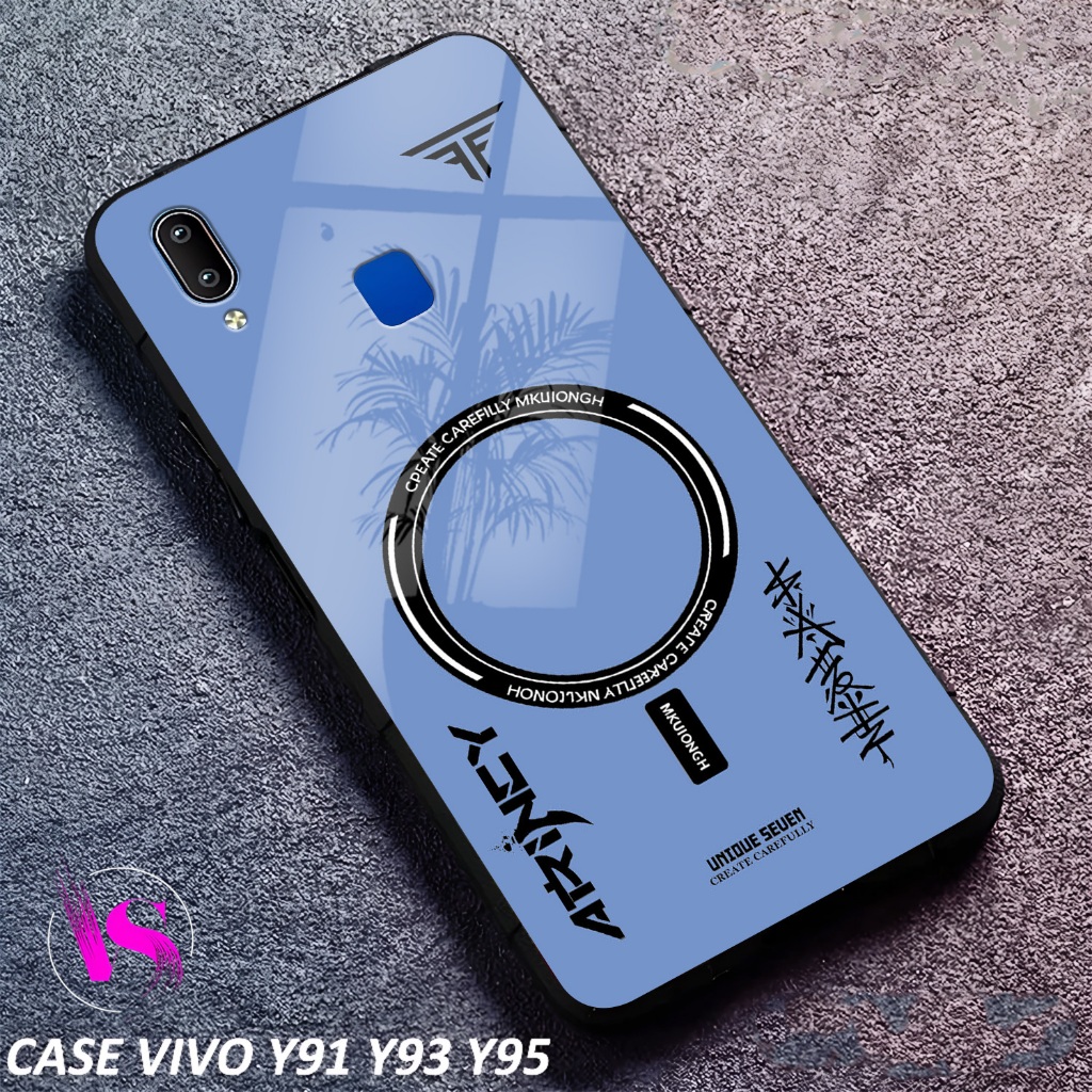 SoftCase Untuk VIVO Y91 Y93 Y95 Casing Glossy Case Glossy - Kesing Kaca Kilau - Casing Costum - Case