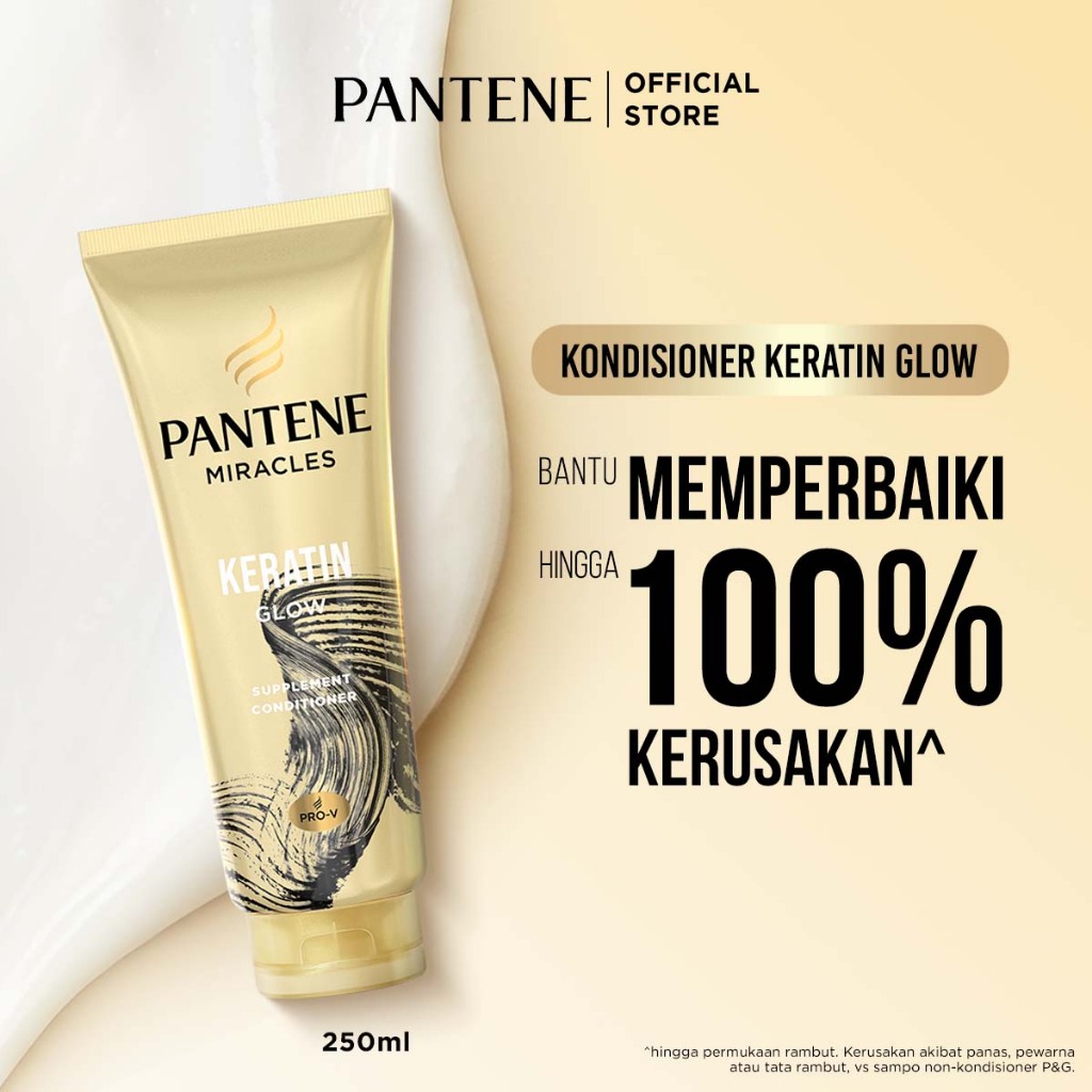 Pantene Conditioner Miracles Keratin Glow Daily Hair Supplement 250ml