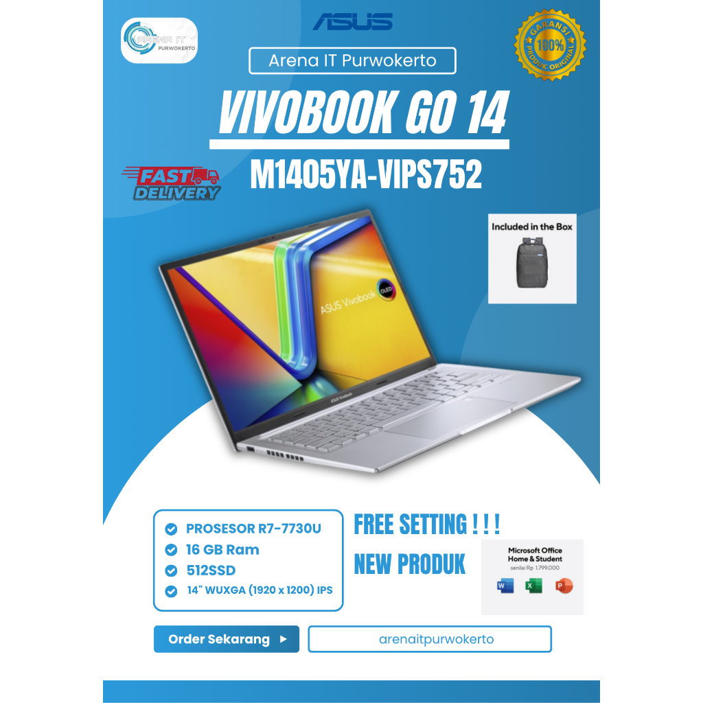LAPTOP ASUS M1405YA-VIPS752