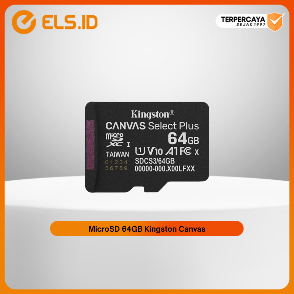 MicroSD 64GB Kingston Canvas Select Plus