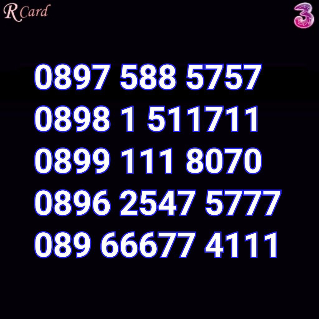 Perdana Nomor Cantik Tri Three 11 22 Digit 511711 6677 4111 8070 2547 5777