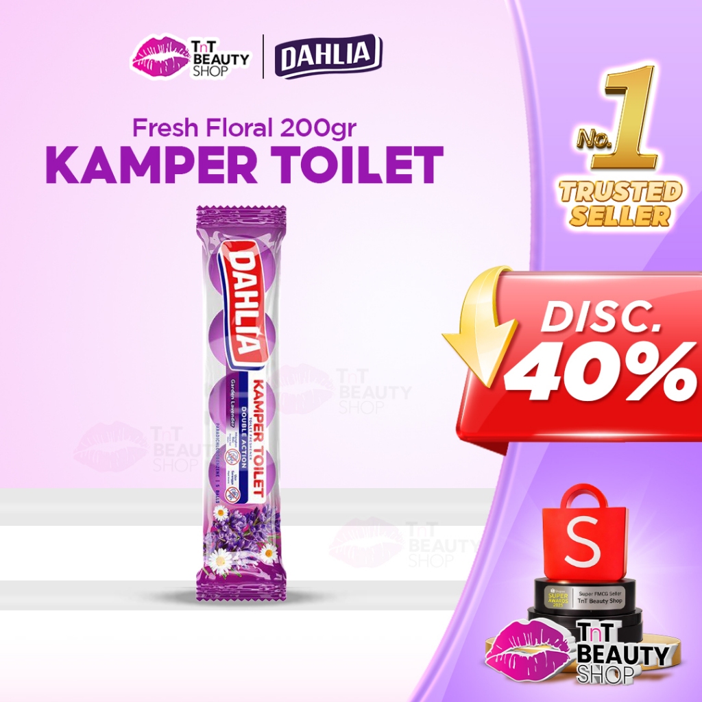 Dahlia Kamper Toilet Ball Fresh Floral Menyegarkan Kamar Mandi isi 5 200gr | TnT Beauty Shop