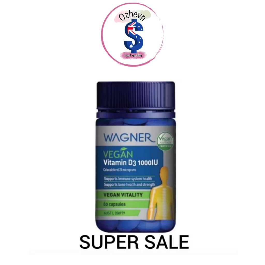 Wagner Vegan Vitamin D3 1000IU 60 Capsules