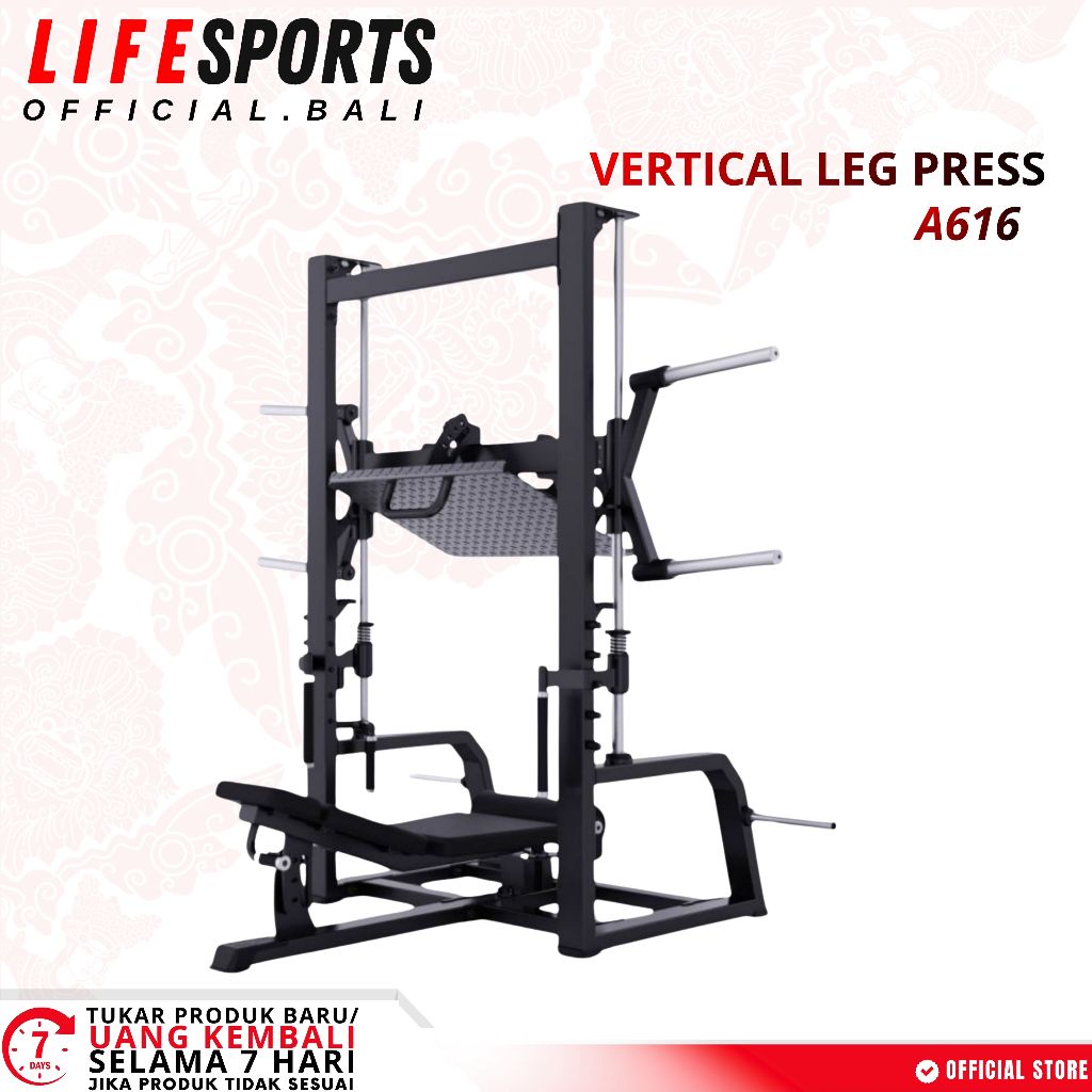 LIFESPORTS - NEW Fitness Gym Vertical Leg Press Machine Plate Loaded DHZ A616