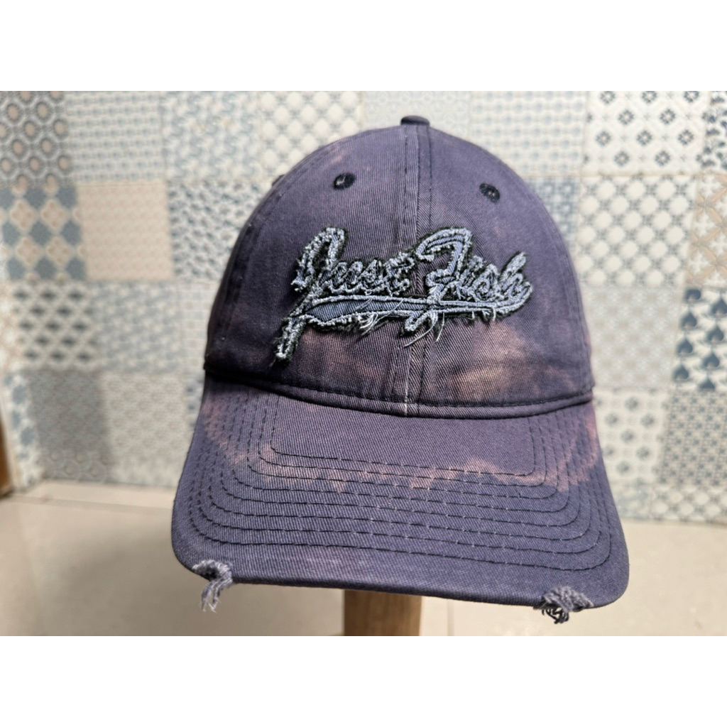 Topi Second Brand Branded Just Fish By Outdoor Cap Original Full Tag Minus Washed Cap