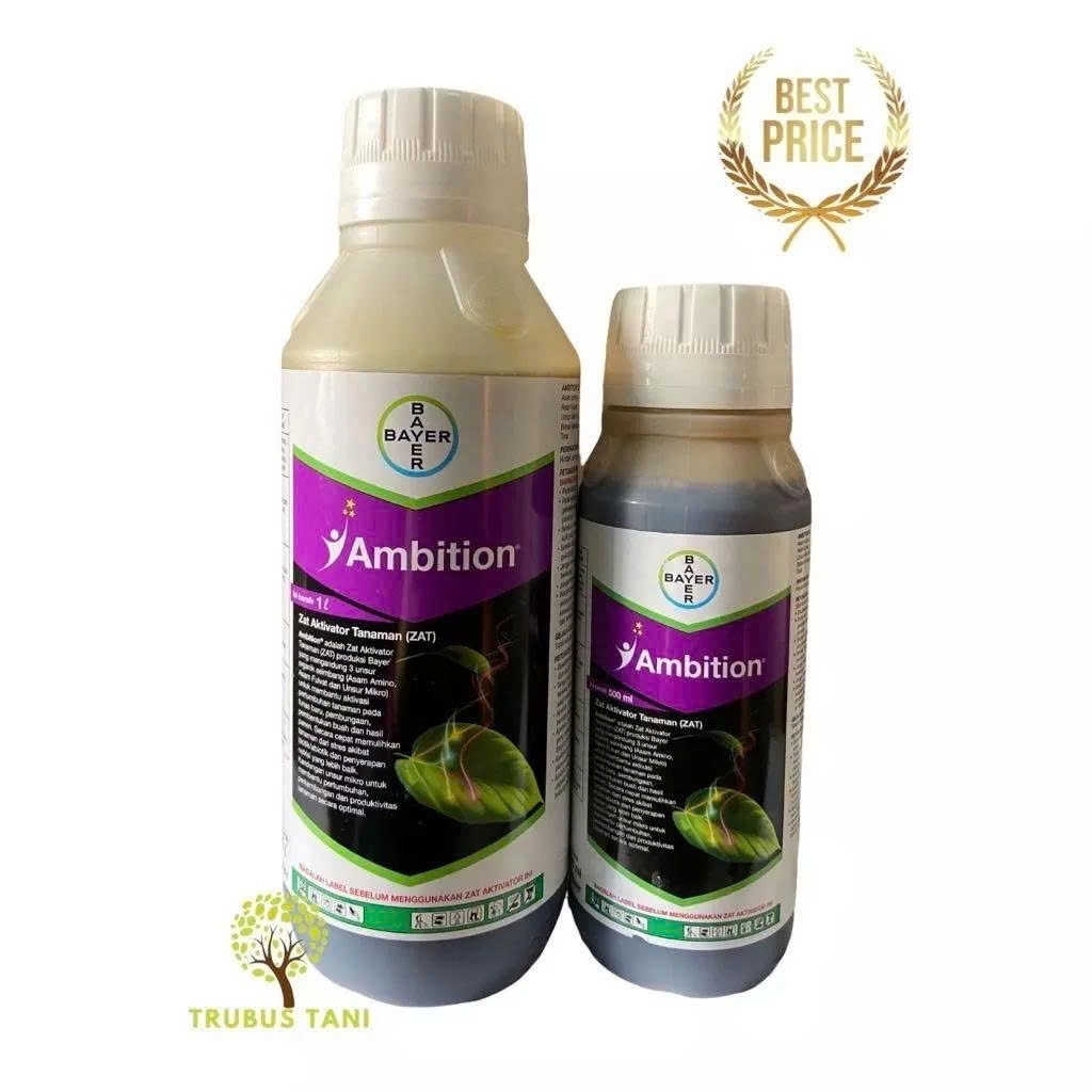 Bayer Ambition Zat Aktivator Tanaman ZAT 1 Liter & 250 ML Botol Kuning Tua