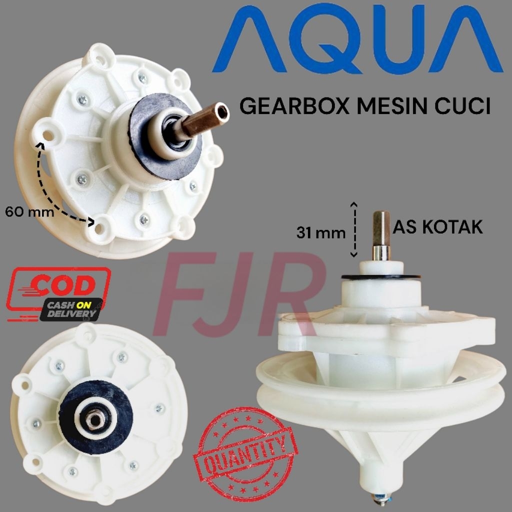 GEARBOX GEAR BOX GIRBOK MESIN CUCI AQUA 2 TABUNG ORIGINAL