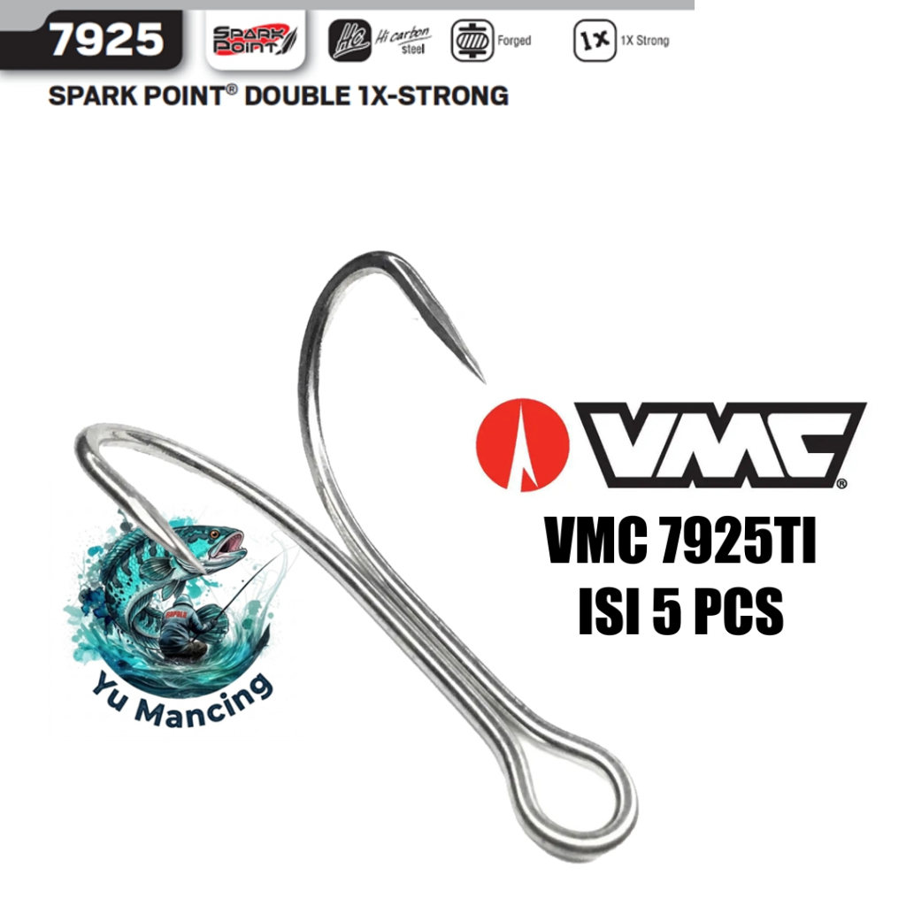 Kail Double Hook VMC 7925TI 90 Derajat Satuan isi 5 pcs (Repacking)