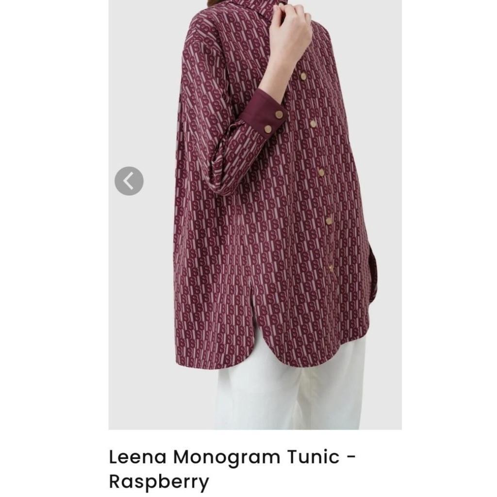 BS - Leena Monogram Tunic Raspberry XL