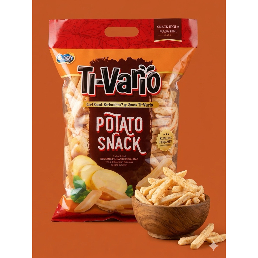 Ti-Vario Potato Snack Balado 250 Gram