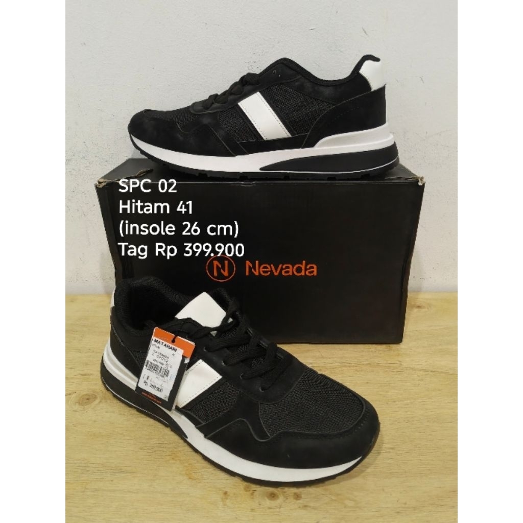 SEPATU PRIA NEVADA HITAM ORIGINAL