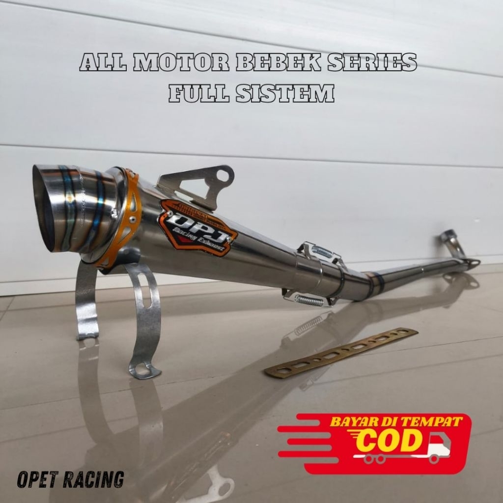 KNALPOT RACING DPJ untuk motor bebek SUPRA JUPITER KARISMA VEGA SHOGUN SMASH GRAND ABSOLUTE HONDA RE